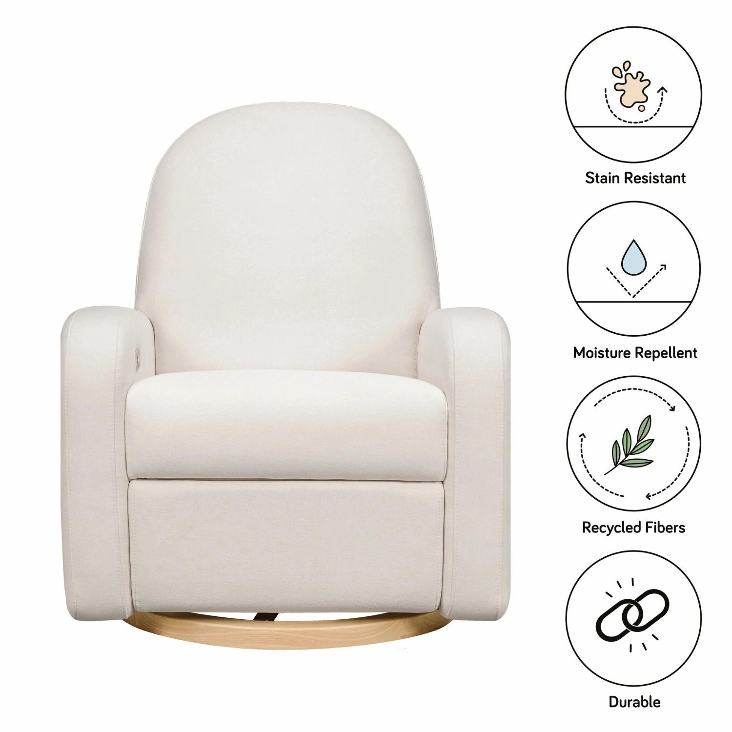 Nami Electronic Recliner and Swivel Glider with USB Port