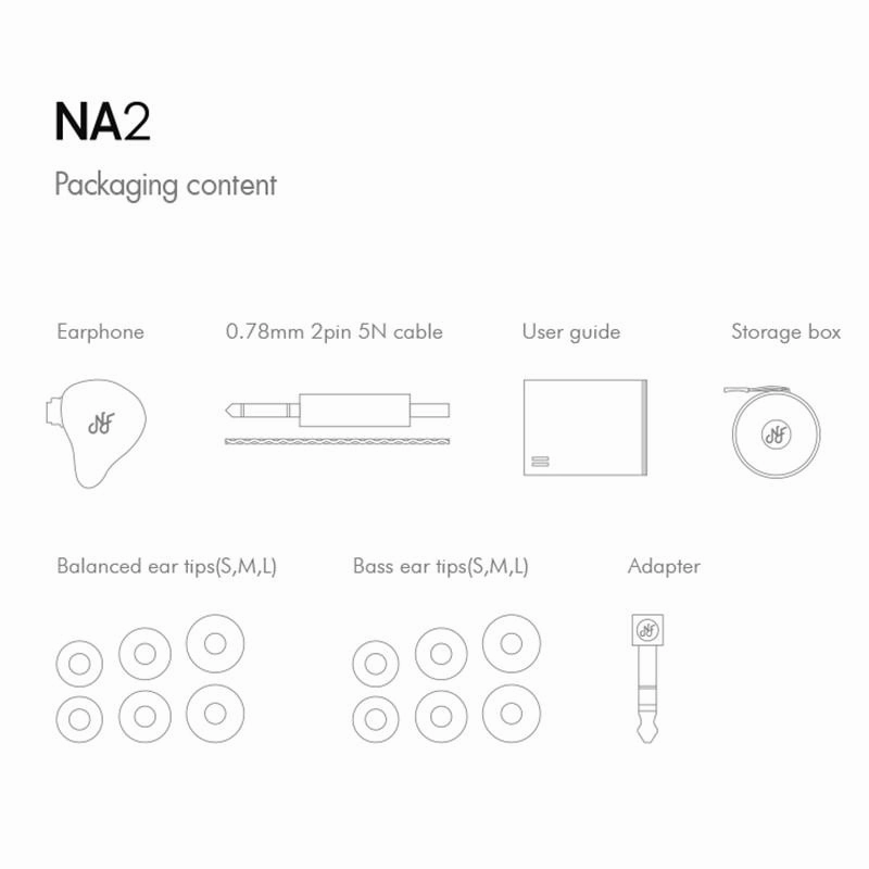 NF Audio NA2 Dual Cavity Dynamic In-ear Monitor IEM Earphone