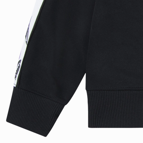 NIKE KID'S LOGO TAPING BLACK FULL ZIP TRACKSUIT SET