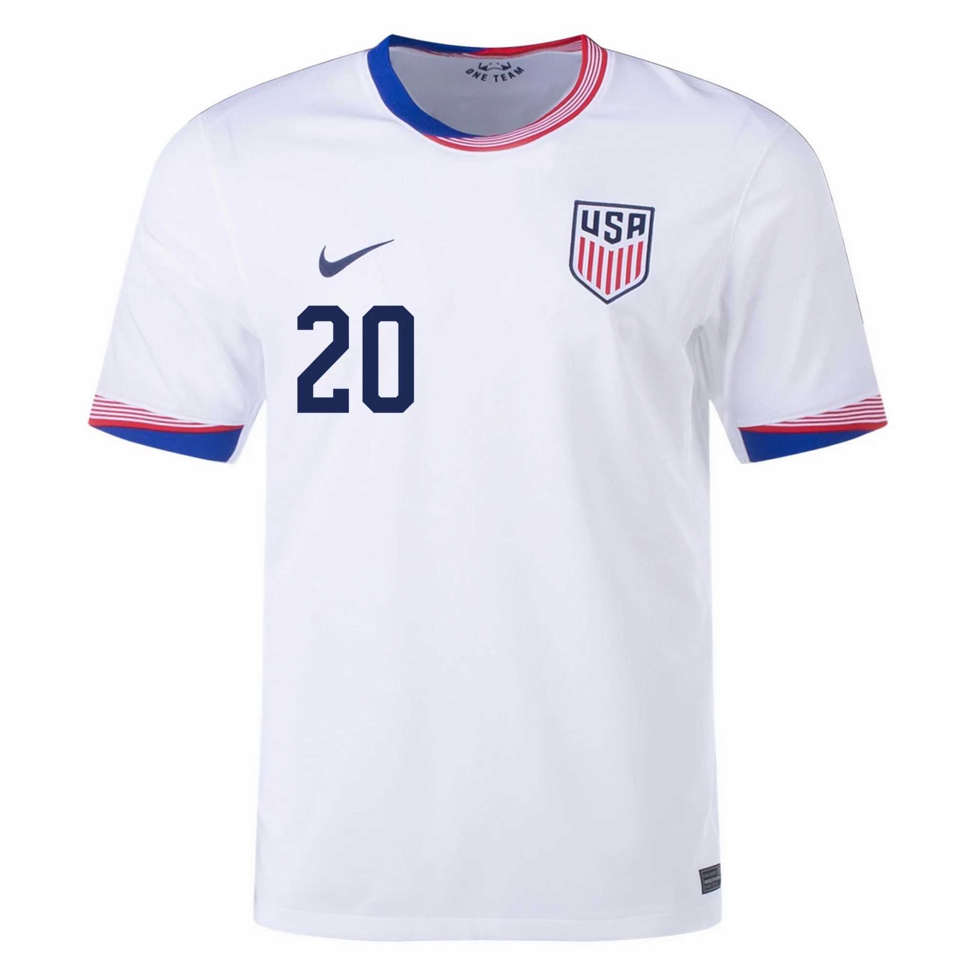 Nike United States Folarin Balogun Home Jersey 24/25 (White)