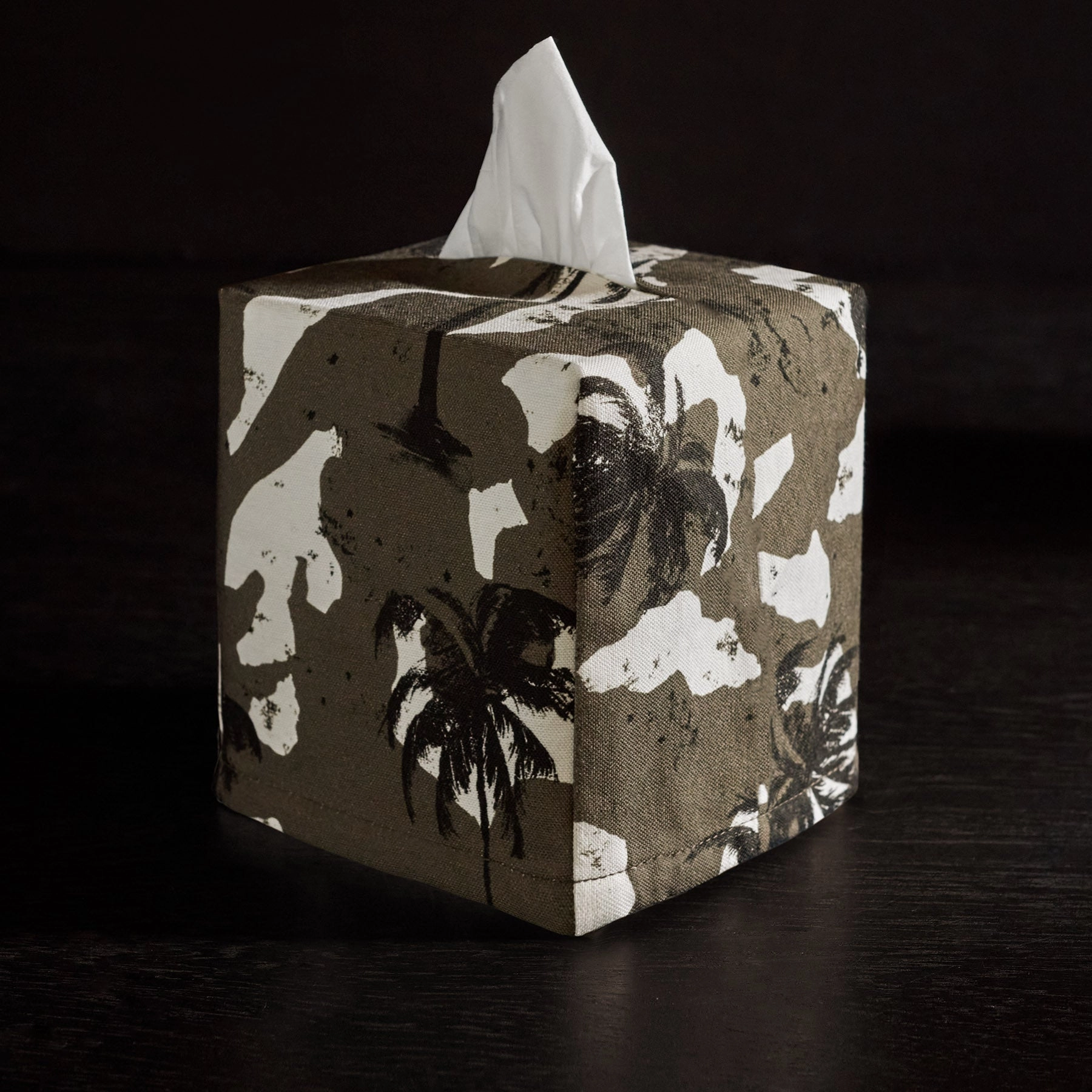 Palm Camo Tissue Box Cover - Jungle
