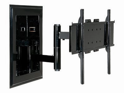 Peerless In-Wall Mount IM760PU - Enclosure - for flat panel - cold-rolled steel - high gloss black - screen size: 32-60" - in-wall