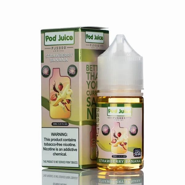 Pod Juice Salt PJ5000 - Strawberry Banana - 30ml