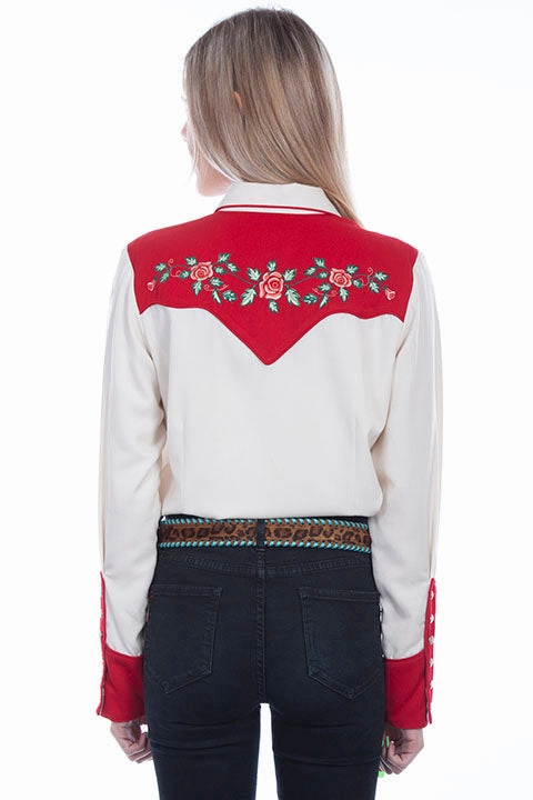 Scully PL-898 Ladies Western Blouse