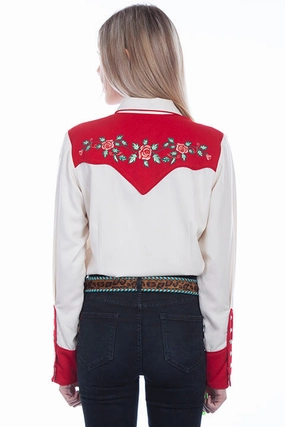 Scully PL-898 Ladies Western Blouse