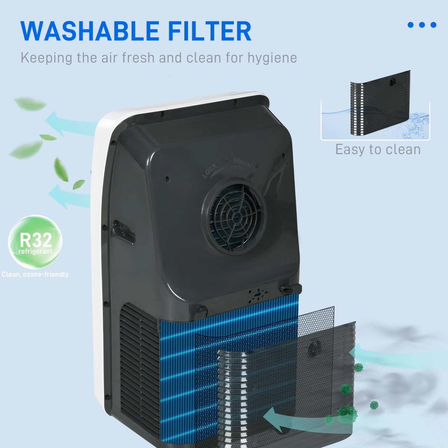 Streamdale 12000 BTU 3-in-1 Portable AC for Large Rooms