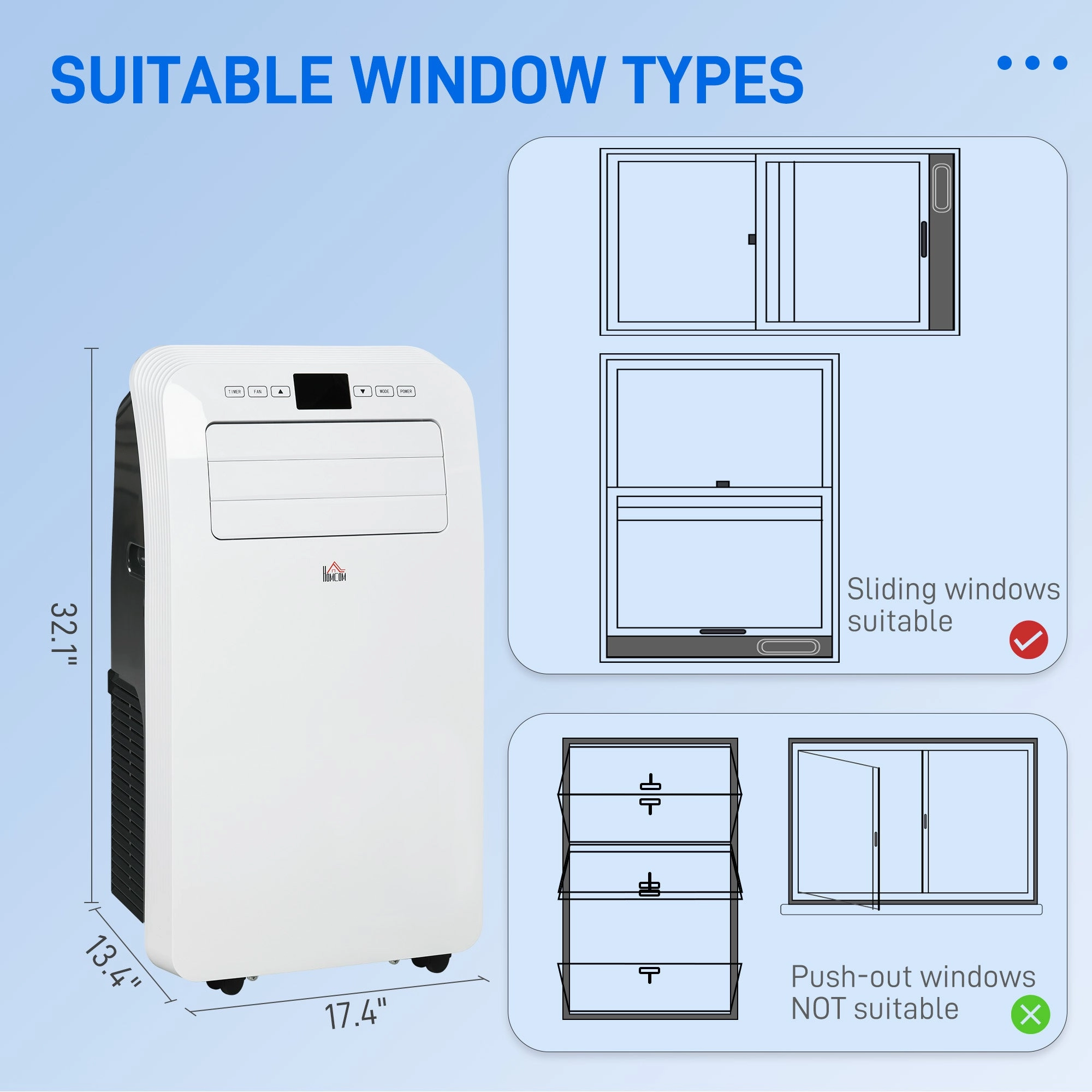 Streamdale 12000 BTU 3-in-1 Portable AC for Large Rooms