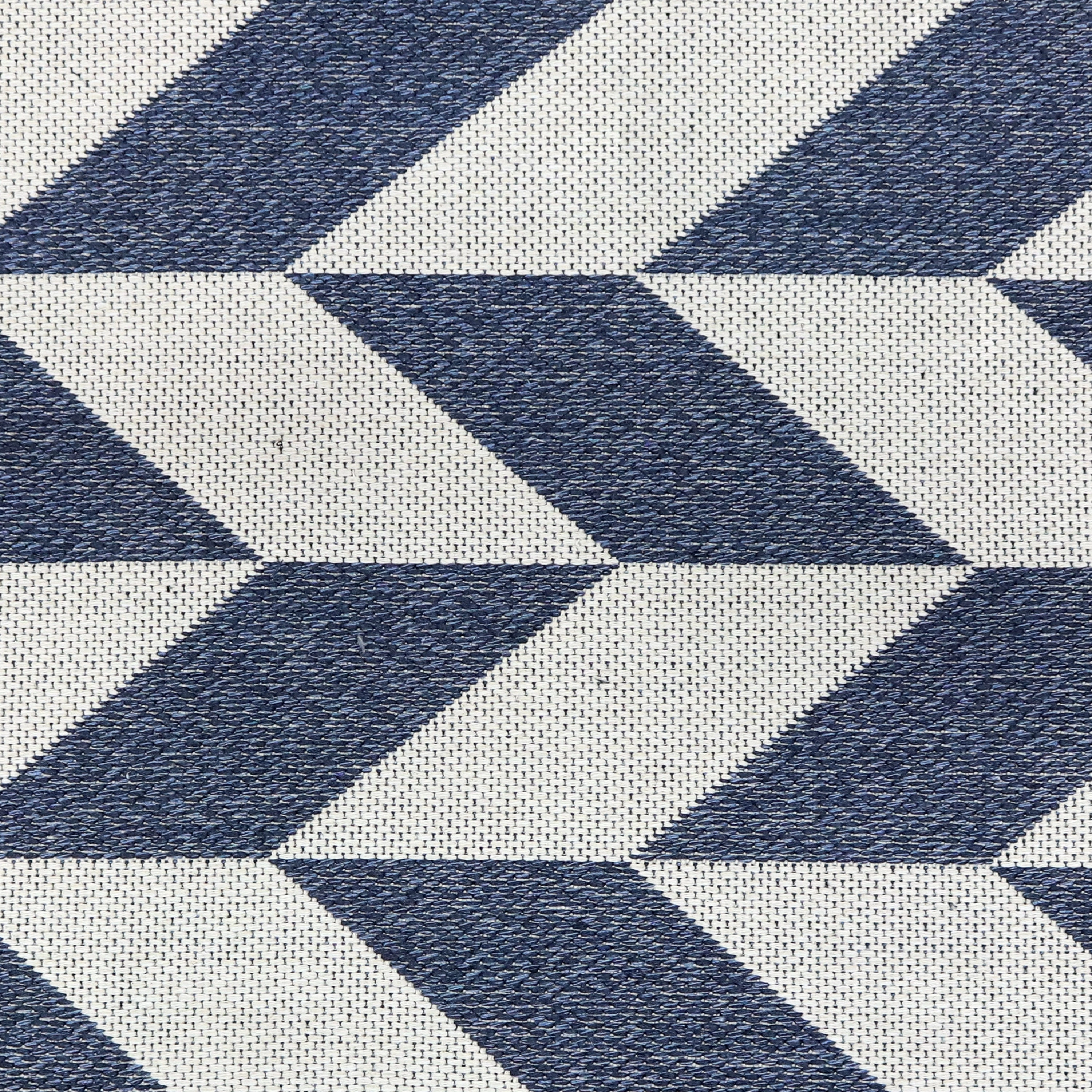 Sunnydaze Geometric Affinity Indoor Area Rug in Steel Blue - 5 Ft. x 7 Ft.