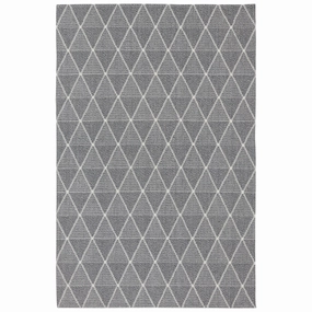 Sunnydaze Lattice Perfection Indoor Area Rug in Charcoal - 5 Ft. x 7 Ft.