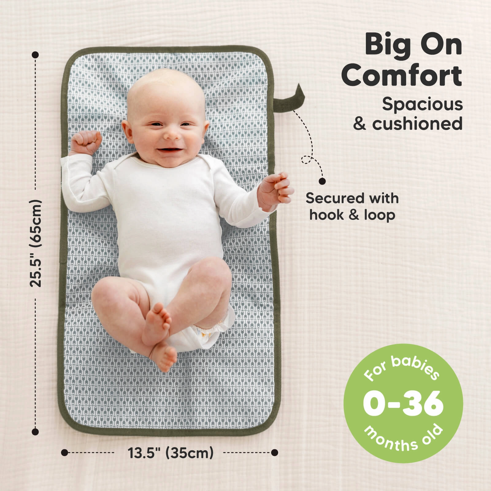 Swift Diaper Changing Pad (Olive Green)