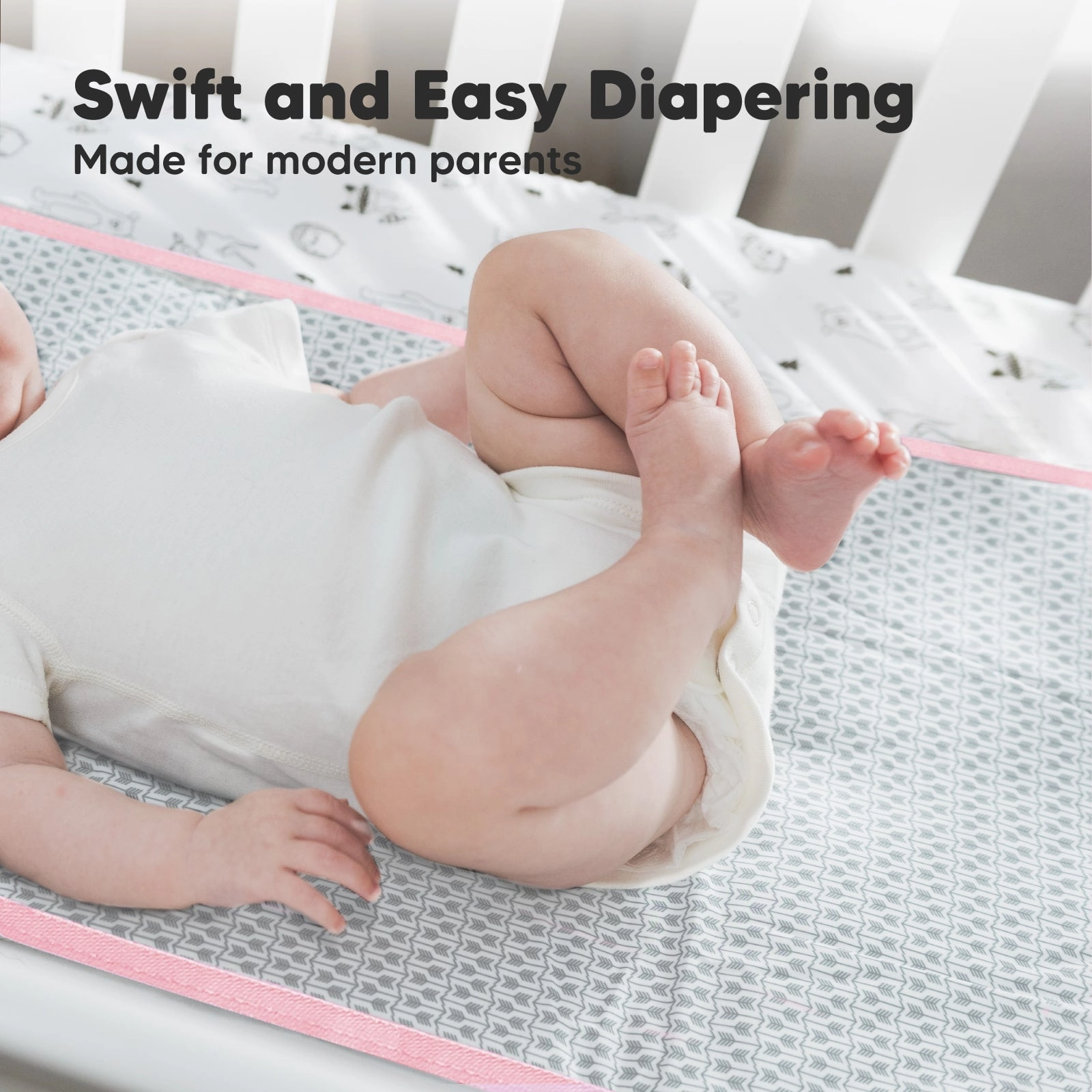 Swift Diaper Changing Pad (Sweet Pink)