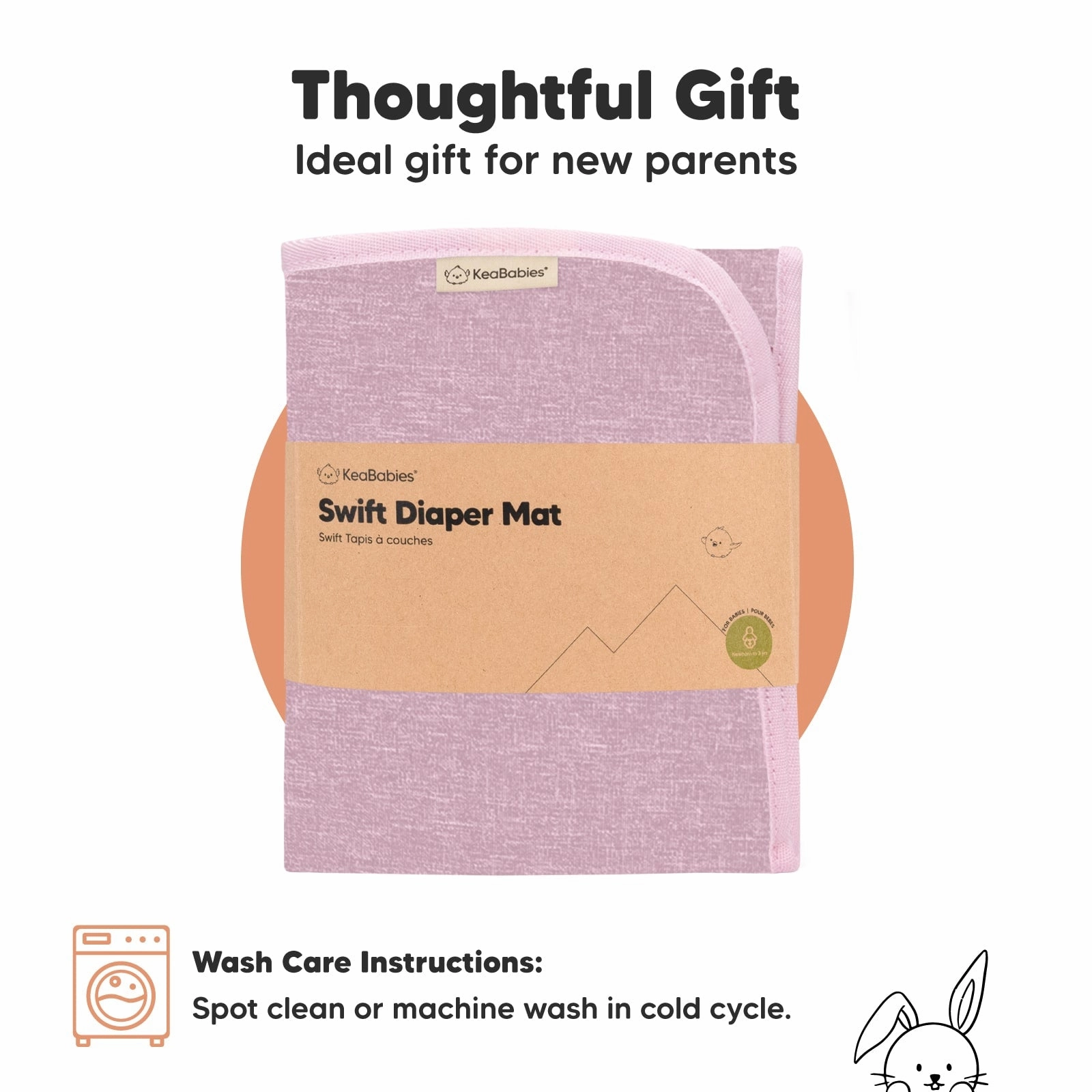 Swift Diaper Changing Pad (Sweet Pink)