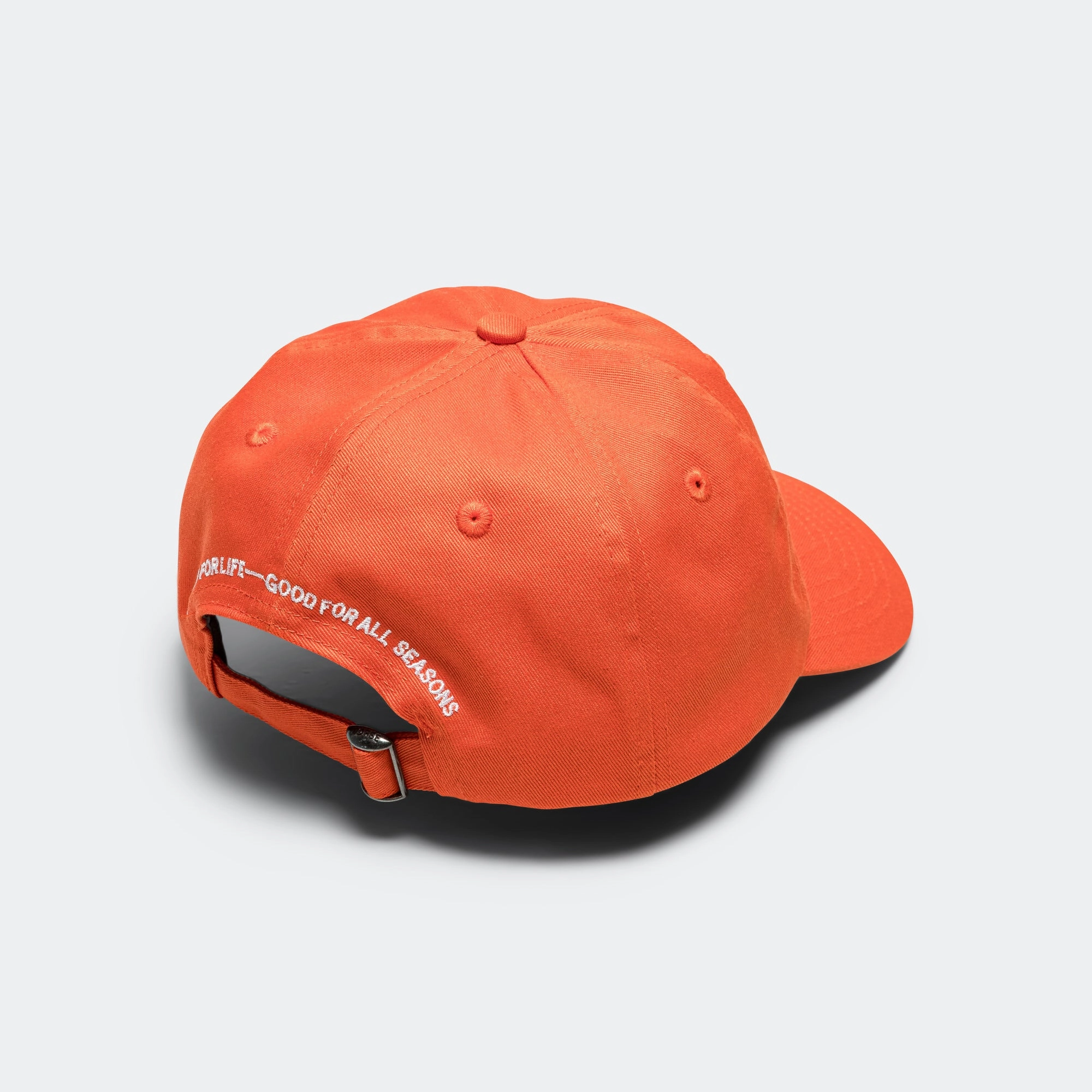Twill 6-Panel Cap - Blood Orange