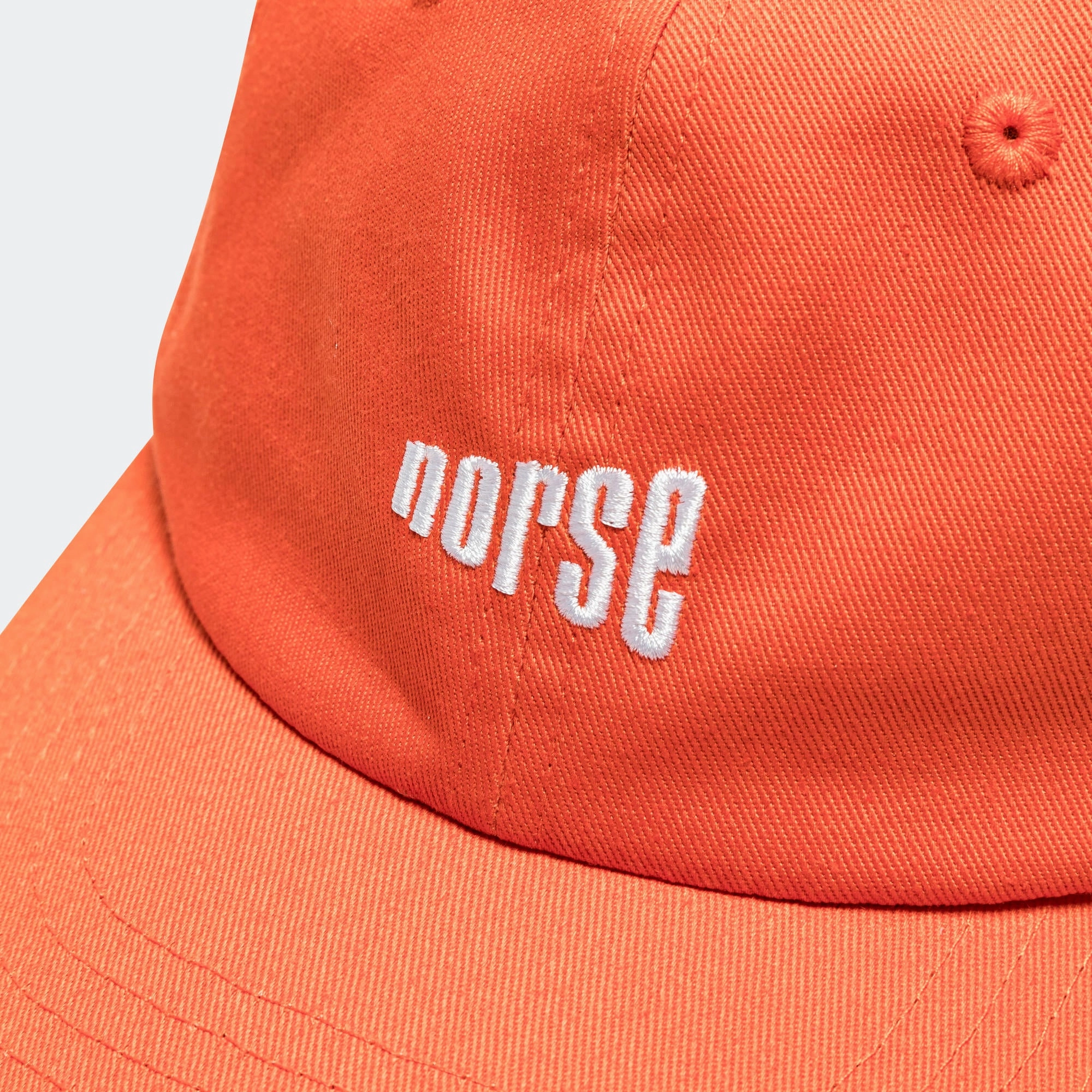 Twill 6-Panel Cap - Blood Orange