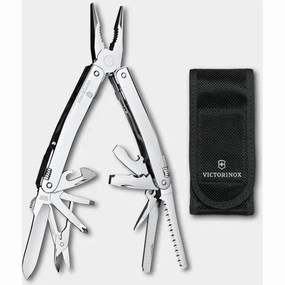 Victorinox  Swiss Tool Spirit MX, Silver, Nylon Pouch (Boxed)
