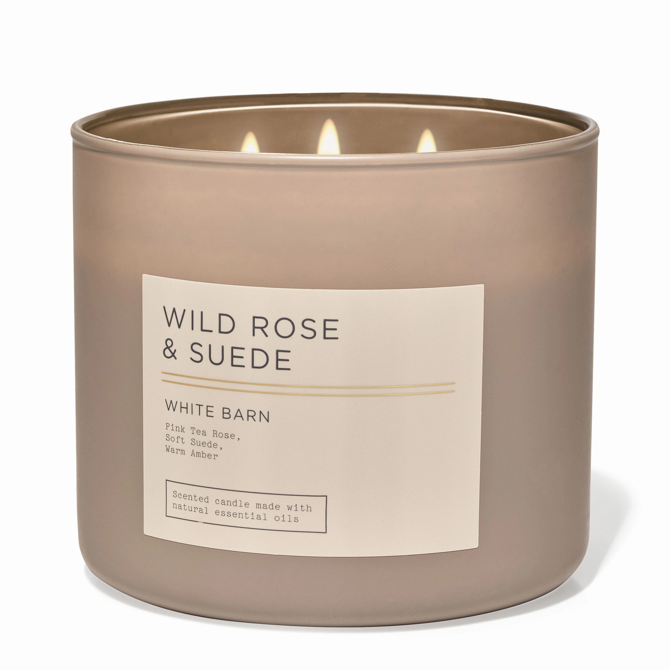 Wild Rose & Suede by Bath & Body Works 3-Wick Scented Candle